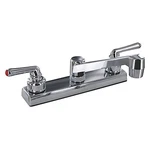 Valterra Phoenix Durapro Chrome Kitchen Faucet W Teacup Handles. Fixed Price $38.10.