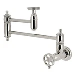 Kingston Brass KS310.RKX Webb 3.8 Gpm Wall Mounted Hole Pot - Nickel. Fixed Price $506.97.
