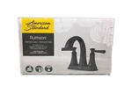 American Standard Rumson 4 In. Centerset 2-HANDLE Bathroom Faucet Matte Black. Fixed Price $43.03.
