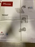 Pfister Vaneri 1-HDL Tub/shower Trim W/valve/cart, Sd Br Nickel, 8P8WS2VRISGS. Fixed Price $68.99.