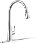596-CP Simplice Kitchen Sink Faucets With Pull Down Sprayer, 3-SPRAY Design, Pol. Fixed Price $436.99.