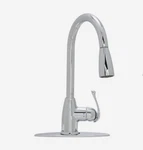 Project Source Chrome Finish Pull-down Kitchen Faucet 51-K814-PC-CP. Fixed Price $79.95.