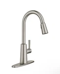 Moen Kitchen Faucet Pulldown One Handle Power Clean Reflex 7402SRS Riley Spotnew. Fixed Price $99.99.