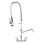 36" Commercial Pre-rinse Faucet Wall Mount Kitchen Sink W/ Sprayer. Fixed Price $132.99.