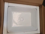 Ufaucet 19" X 15" Modern Porcelain White Ceramic Bathroom Vessel Sink, Lavatory. Fixed Price $69.99.