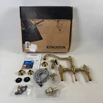 Kingston KS3277ALBS Kitchen Faucet With Side Sprayer, Brushed Brass, 13.... Fixed Price $215.00.