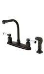 Kingston Brass FB751DPLSP Paris 8-INCH Centerset Kitchen Faucet With Sprayer. Fixed Price $65.00.