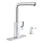 Grohe 30367DC0 Tallinn Single-handle Pull-out Sprayer Kitchen Faucet, Supersteel. Fixed Price $197.10.