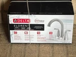 Delta Eldren Bathroom Faucet 4" Centerset Brushed Nickel 25847LF-SP. Fixed Price $75.00.