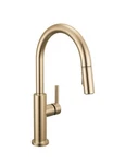Delta Nicoli Brushed Gold Kitchen Faucet Pull Down Sprayer Modern 19867LF-CZ. Fixed Price $199.99.