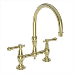 Newport Brass Chesterfield 1.8 Gpm Widespread Bridge Kitchen Faucet 9457-03N. Fixed Price $849.95.