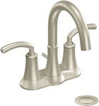 Moen S6510BN Icon Brushed Nickel Two-handle High Arc Bathroom Faucet-. Fixed Price $219.99.