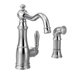 Moen Waymouth Single Handle High Arch Kitchen Faucet Sprayer Chrome S72101. Fixed Price $290.00.