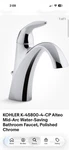 Kohler Alteo Single Handle Hole Midarc Water-saving Bathroom Faucet Polished New. Fixed Price $158.75.