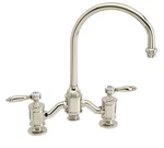 Waterstone Hampton Kitchen Bridge Faucet In Polished Nickel 6300-PN. Fixed Price $1700.00.