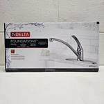 Delta Foundations B1310LF Single-handle Kitchen Faucet. Finish: Chrome. Fixed Price $33.77.