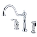 Kingston Brass KS181.ALBS Heritage 1.8 Gpm Widespread Kitchen - Chrome. Fixed Price $432.22.