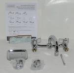 Gerber 42 691 Classics Chrome Two Handle Wall Mount Kitchen Faucet Soap Dish. Fixed Price $95.99.