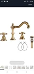 Ggstudy 8 Inch 2 Handles 3 Holes Widespread Bathroom Sink Faucet Antique.... Fixed Price $42.50.