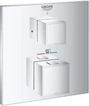 Grohe 24158000 Grohtherm Cube Dual Function 2-HANDLE Trim Kit Starlight Chrome. Fixed Price $255.00.