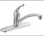 Moen 67425 Chateau Single Handle 8 Inch Kitchen Faucet Less Sprayer Chrome. Fixed Price $64.99.