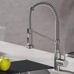 Kraus Bolden Single Handle 18-INCH Commercial Kitchen Faucet With Air Gap. Fixed Price $343.88.