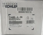 Kohler K-T14489-4-SN Thermo Valve Trim Only W/ Dual Lever Handles & Volume Contr. Fixed Price $300.55.