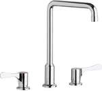 Elkay LKD2432BHC Chrome Concealed Deck Mount Faucet 4" Lever Handles. Fixed Price $326.18.