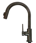 Delta 9159-KS-DST Black Stainless Kitchen Spigot W/ Lever & Pull-down Nozzle. Fixed Price $537.24.