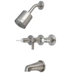 Kingston Brass KBX813.NDL Nuvofusion Tub And Shower Trim Package - Nickel. Fixed Price $253.47.