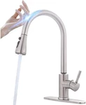 Touch Kitchen Faucet With Pull Down Sprayer, Mstjry Sink. Fixed Price $109.99.