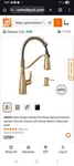 Moen Nolia Kitchen Faucet Pre-rinse Spring Pulldown Bronzed Gold 87886BZG. Fixed Price $110.00.