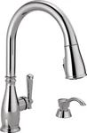 Delta Charmaine Pull-down Kitchen Faucet 1H Chrome Certified Refurbished. Fixed Price $157.76.