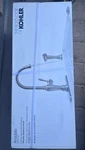 Kohler Arsdale Handle Kitchen Faucet & Side Spray In Polished Chrome R24213-CP. Fixed Price $79.00.