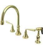 Kingston Brass KS2792ZLBS Silver Sage 1.8 Gpm Widespread Kitchen Polished. Fixed Price $150.00.