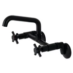 Kingston Brass KS423 Concord 1.8 Gpm Wall Mounted Bridge Kitchen - Black. Fixed Price $276.22.