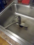 Oakbrook Essentials One Handle Chrome Kitchen Faucet. Fixed Price $30.00.