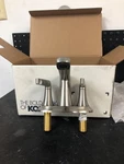 Kohler K-22021-4-BN Centerset Bathroom Faucet With Pop-up Drain, Brushed Nickel. Fixed Price $123.99.