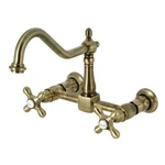 Kingston Brass KS124.AX Heritage 1.8 Gpm Widespread Bridge -. Fixed Price $266.47.