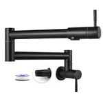 Pot Filler Faucet With Double Joint Swing Arms Matte Black 19 Inch Heyalan. Fixed Price $70.62.