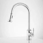 Signature Hardware Westgate Pull-down Faucet, Chrome. Fixed Price $189.95.