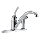 Delta Classic Kitchen Faucet W/ Integral Spray Chrome-certified Refurbished. Fixed Price $91.50.