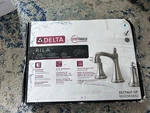 New Delta Rila Two Handle Wide Spread Bathroom Faucet Fini Nickel 35774LF-SP. Fixed Price $61.75.