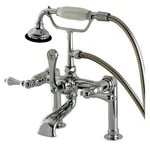 Kingston Brass AE103T Aqua Vintage Deck Mounted Clawfoot Tub - Chrome. Fixed Price $610.97.