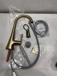 Moen Kurv 9126BZG Bronzed Gold Handle Pull Down Kitchen Faucet. Fixed Price $437.98.