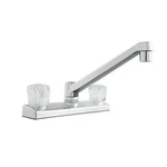 Mainstays Kitchen Faucet With Dual Acrylic Handles, Chrome Finish, Nonmetallic B. Fixed Price $34.99.