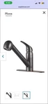 Pfister Canton Tuscan Bronze Single-handle Pull-down Sprayer Kitchen Faucet Nib. Fixed Price $109.99.