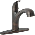 Home Impressions Single Handle Lever Pull-out Kitchen Faucet Oil-rubbed Bronze. Fixed Price $33.99.