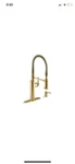 Kohler Kitchen Faucet 1-HANDLE Semi-professional Vibrant Brushed Moderne Brass. Fixed Price $429.99.