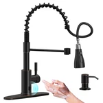 Appaso Touchless Kitchen Faucet Pull Down Sprayer And Soap Dispenser Oil Rubbed. Fixed Price $119.53.